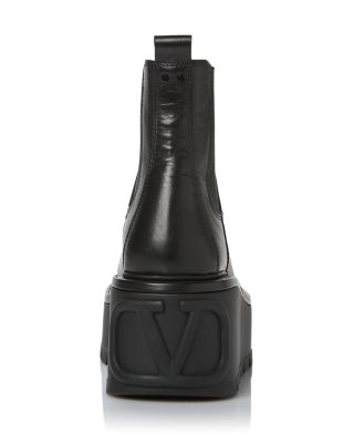 靴 Valentino Uniqueform Platform Boots Valentino Garavani - Valentino Garavani - Uniqueform leather