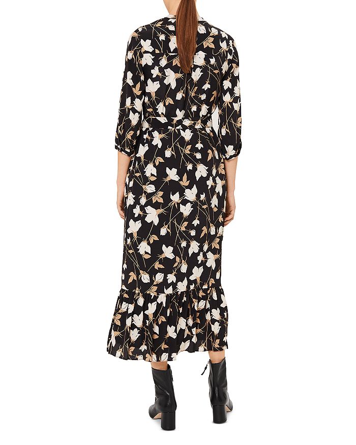 HOBBS LONDON MAGDA PRINTED BELTED DRESS
