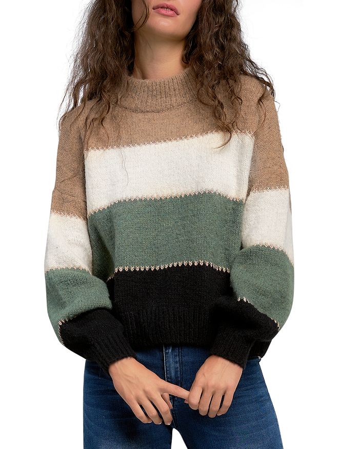 Elan Striped Sweater | Bloomingdale's