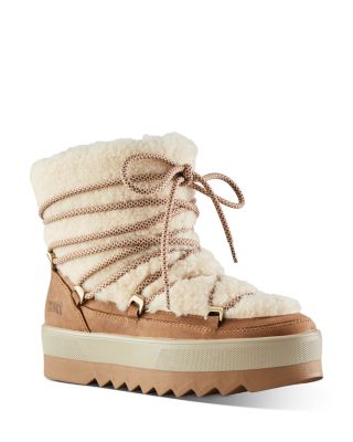 bloomingdales shearling boots