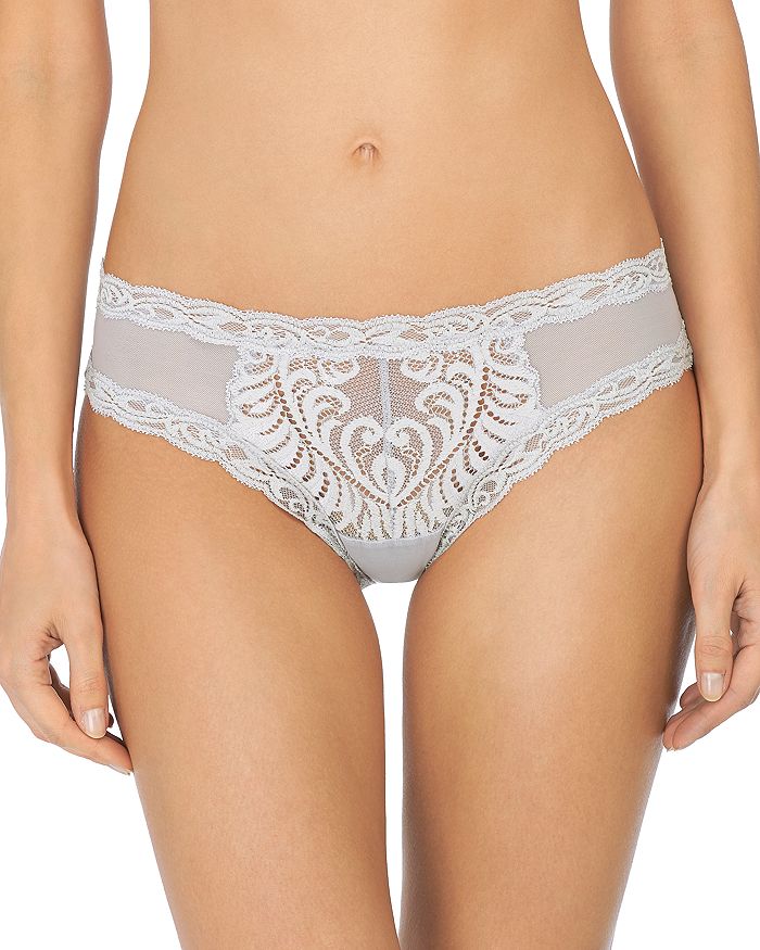 Natori Feathers Hipster Briefs In Platinum/nimbus