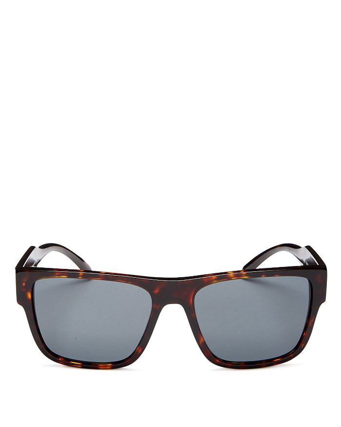 Versace Unisex 90s Square Sunglasses, 56mm In Havana/gray