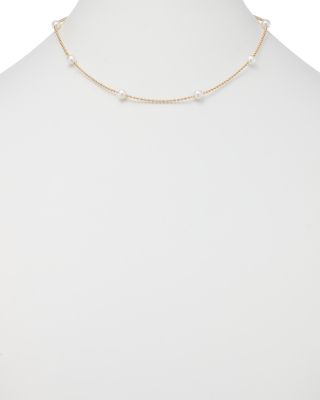 18K Yellow Gold Cultured Pearl Necklace