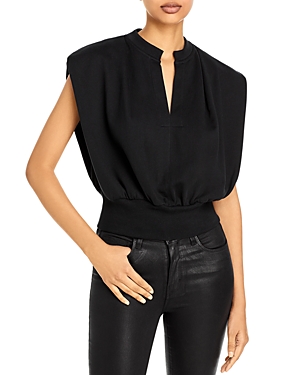 3.1 Phillip Lim Sleeveless French Terry Top In Black