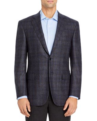 Canali Siena Brushed Plaid Classic Fit Sport Coat | Bloomingdale's