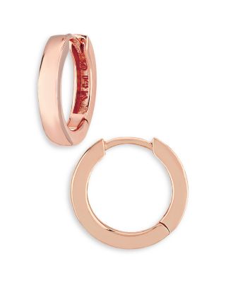 Bloomingdale's Fine Collection - Polished Hinge Hoop Earrings in 14K Rose Gold