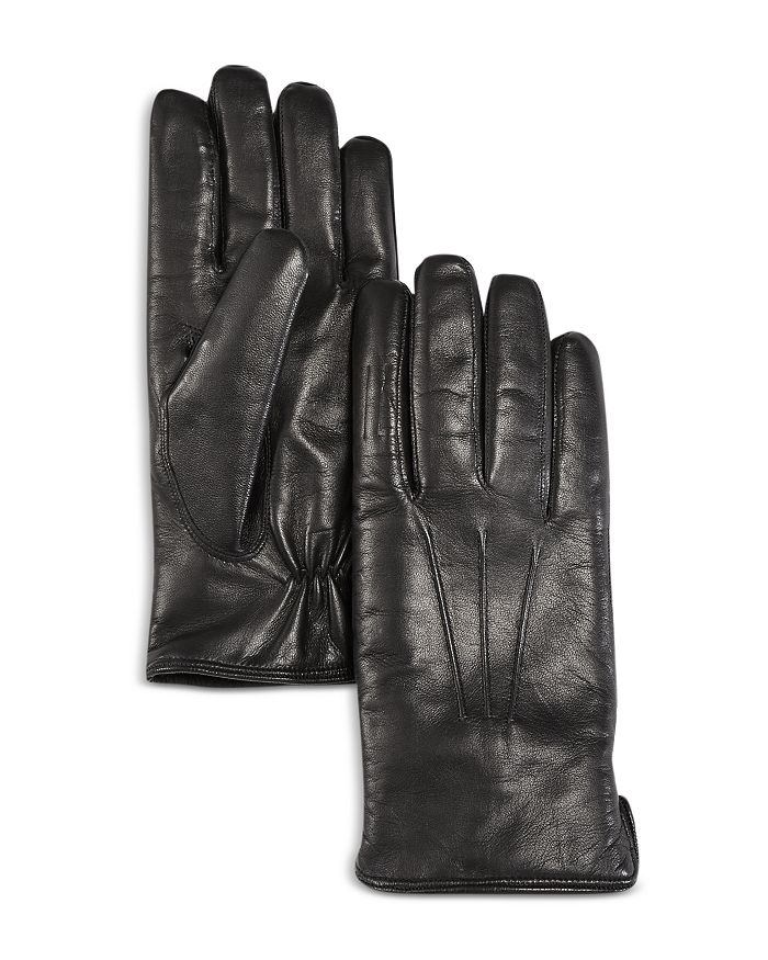 The Men's Store At Bloomingdale's Shearling Lined Leather Gloves - 100% Exclusive In Black