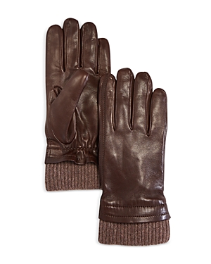 The Men's Store At Bloomingdale's Shearling Lined Leather Gloves - 100% Exclusive In Brown Oat