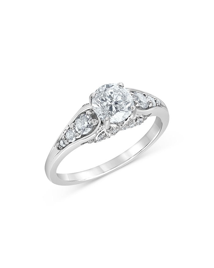Bloomingdale's Diamond Engagement Ring In 14k White Gold, 1.35 Ct. T.w. - 100% Exclusive