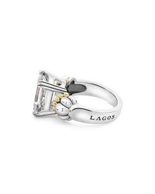 Sterling Silver & 18K Yellow Gold Glacier White Topaz Ring