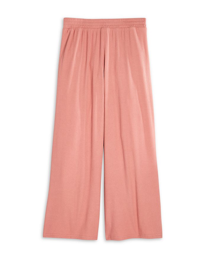 Aqua Girls' Ribbed Cropped Lounge Pants - Big Kid - 100% Exclusive In Dusty Rose