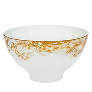 Ricci Argentieri Stella Gold Dinnerware Serving Bowl