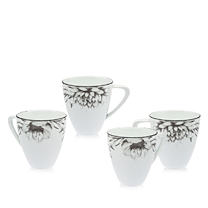 Ricci Argentieri Dahlia Dinnerware Mugs, Set of 4