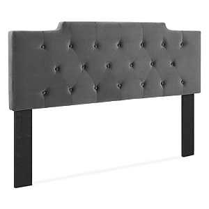 Photos - Other Furniture Modway Juliet Tufted Performance Velvet Headboard, Twin Charcoal MOD-6184 