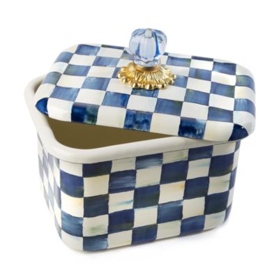 Royal Check Recipe Box