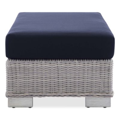  Conway Sunbrella  Outdoor Patio Wicker Rattan Ottoman