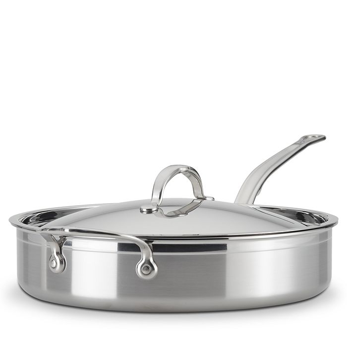 Hestan Probond 5 Quart Forged Stainless Steel Saute Pan With Lid In Silver