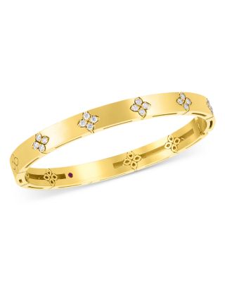 18K Yellow Gold Love in Verona Diamond Bangle Bracelet