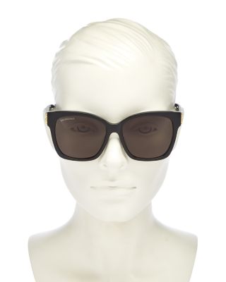 balenciaga 54mm rectangular sunglasses