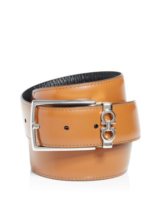 Ferragamo Gancini-buckle reversible belt - Brown