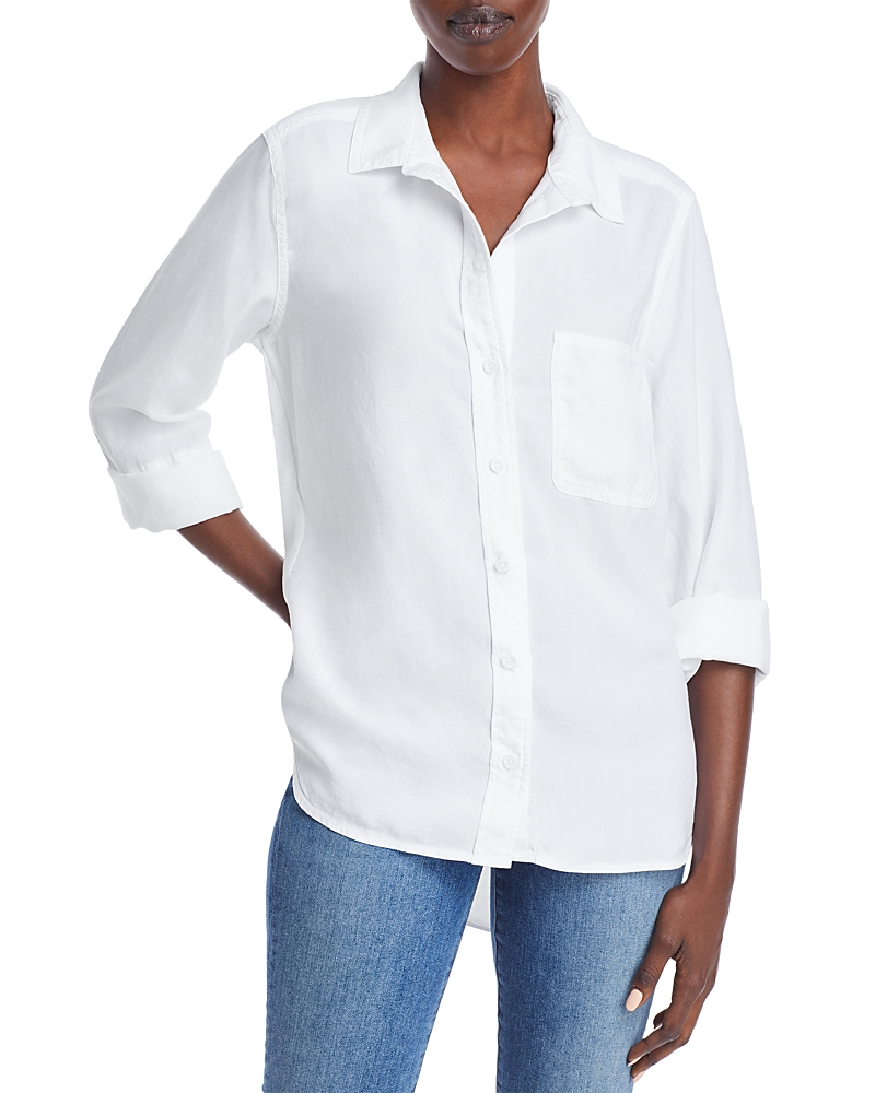 Bella Dahl Long Sleeve Button Front Shirt In White