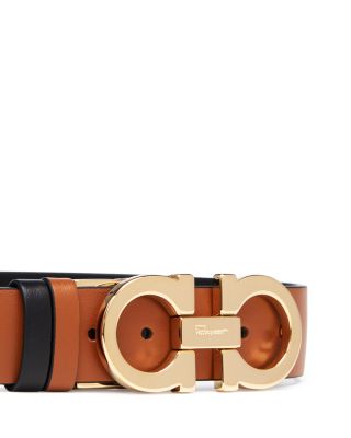 Women's Gancini Slim Reversible Leather Belt