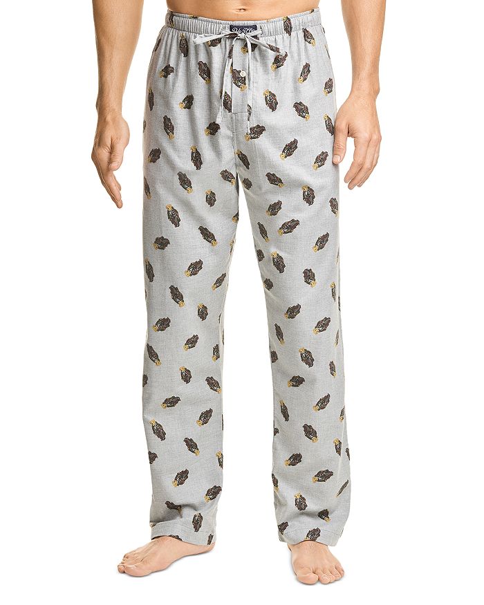 Polo Ralph Lauren Polo Bear Print Flannel Pajama Pants | Bloomingdale's