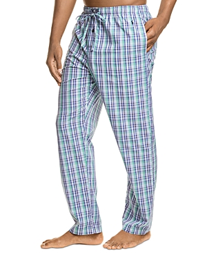 Polo Ralph Lauren Plaid Woven Pajama Pants In Warren Plaid/navy Cruise Pony