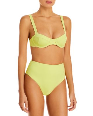 yellow bathing suit top