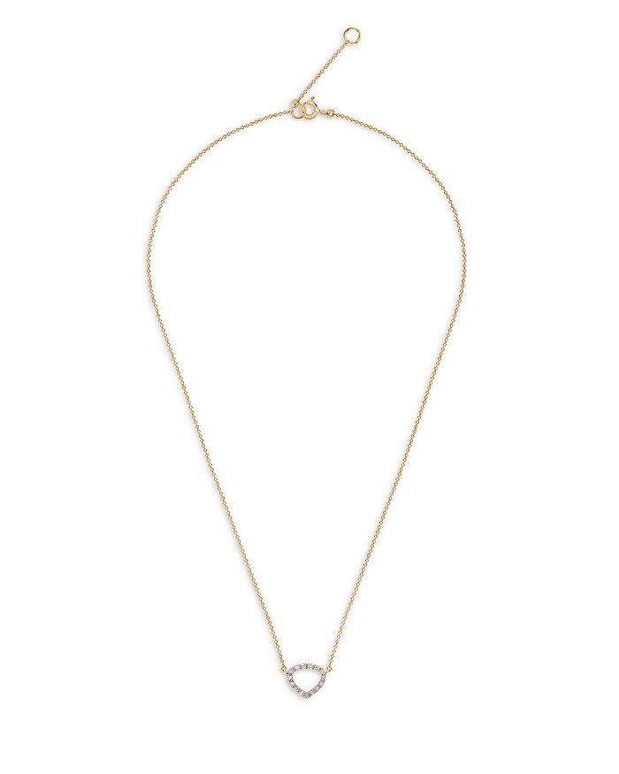 Marina B 18K Gold Trina Diamond Triangle Ring Pendant Necklace, 16 ...