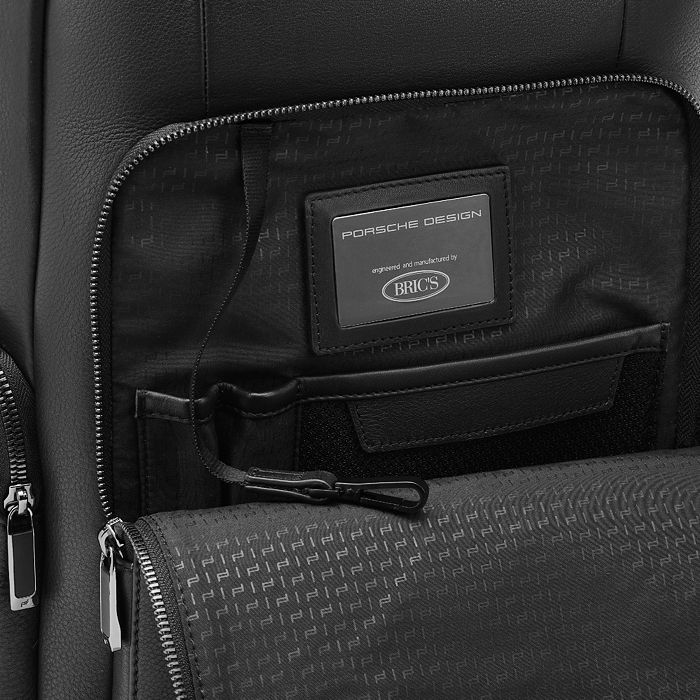 Shop Porsche Design Roadster Leather Backpack S In Black
