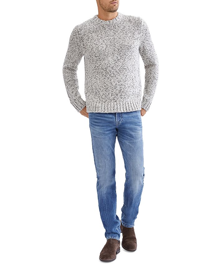 7 FOR ALL MANKIND CHUNKY MARLED PULLOVER SWEATER,AM5379Q87
