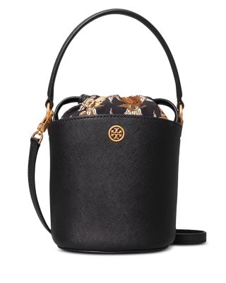 Tory Burch Robinson Mini Leather Bucket Bag | Bloomingdale's