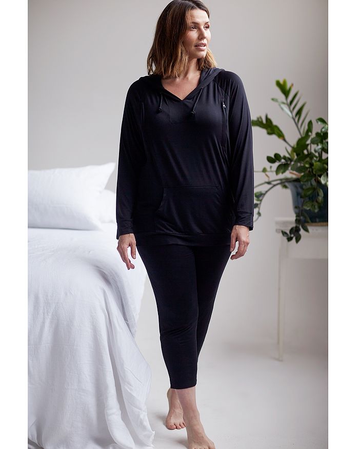 Shop Nom Maternity Max Maternity Pajama/lounge Pants In Black