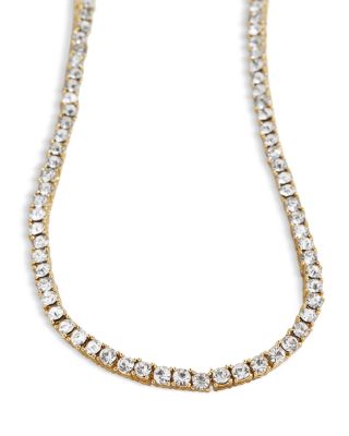Bennett Crystal Tennis Necklace, 16"