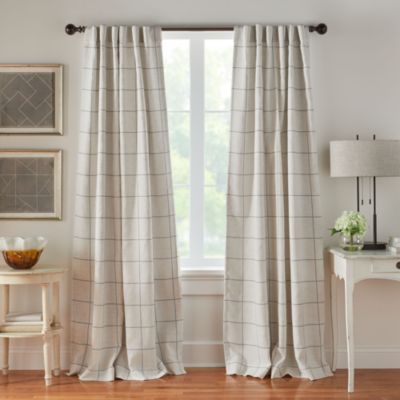 Brighton Windowpane Plaid Blackout Curtain Panel