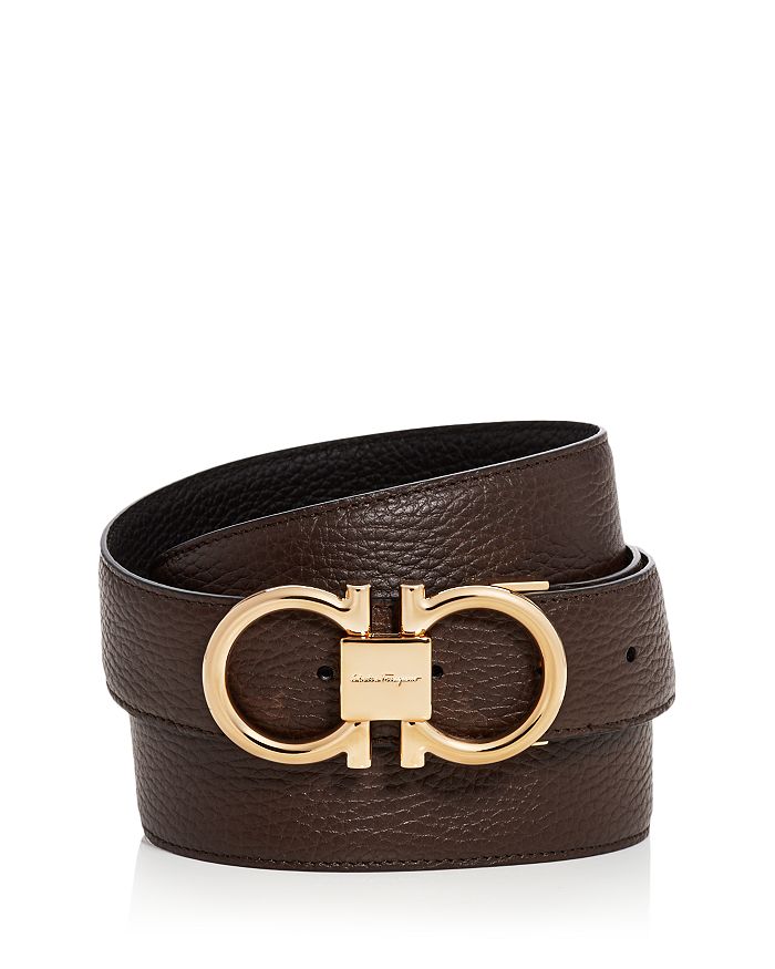 BOSS - Leather cuff with adjustable double-monogram clasp