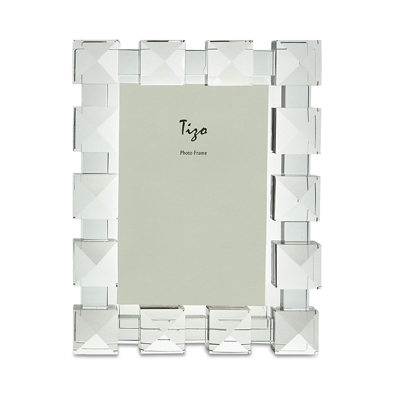 Tizo Clear Crystal Picture Frame Pyramid Diamond 4x6