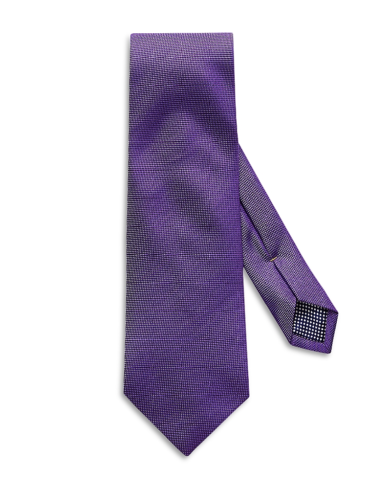 Eton Men's Textured Solid Silk Tie In Purple