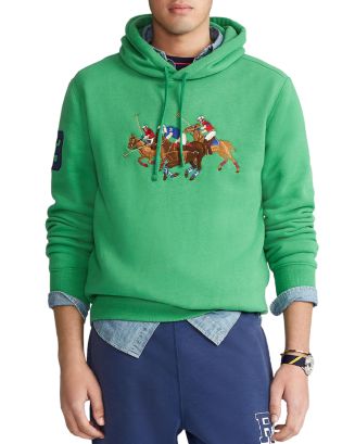Polo Ralph Lauren Triple-Pony Fleece Hoodie Sweatshirt 