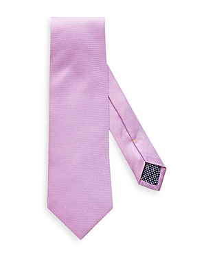 Eton Solid Silk Classic Tie In Pink