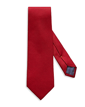 Eton Solid Silk Classic Tie In Red