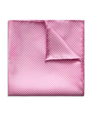 Polka Dot Silk Pocket Square