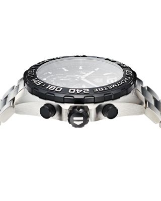 Formula 1 Quartz Men's Black Steel Chronograph, 43mm