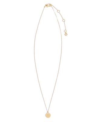 Mini Initial Pendant Necklace, 17"-20"