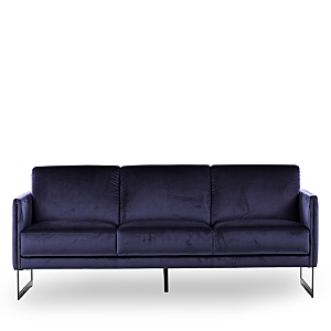 Giuseppe Nicoletti Coco Velvet Sofa In Dubai 3928 Blue - Titanium