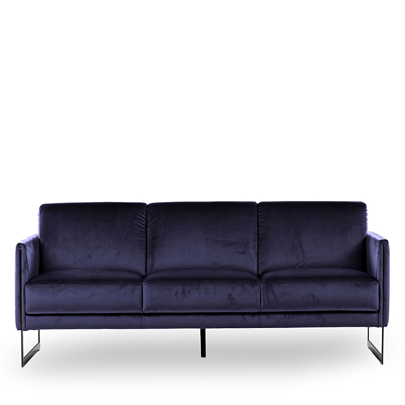 Giuseppe Nicoletti Coco Velvet Sofa In Dubai Blue - Titanium