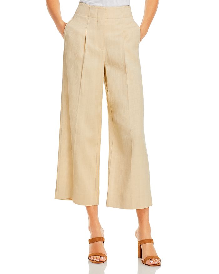 Cropped Flare Leg Pants