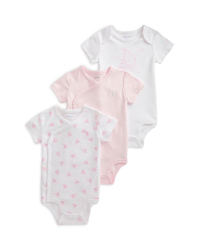 Ralph Lauren Polo Girls' 3 Pc Bodysuits Set Baby Bloomingdale's