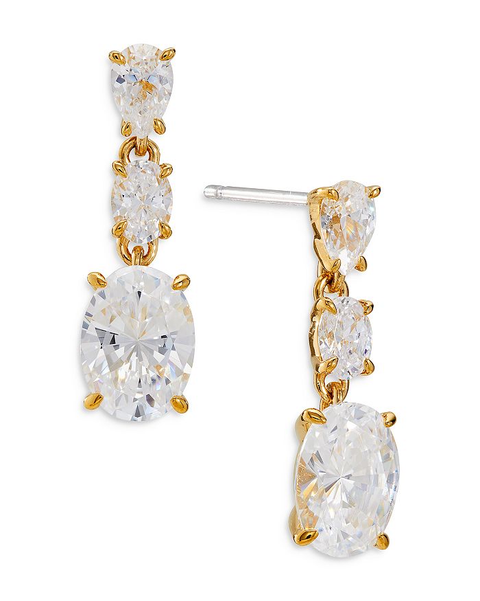 Nadri Emilia Cubic Zirconia Drop Earrings In Gold